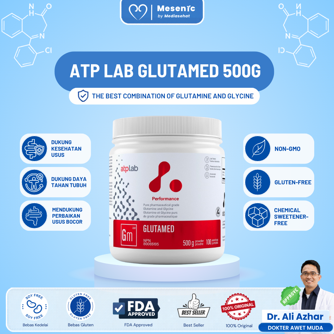 ATP LAB Glutamed 500g - Kombinasi L-Glutamine dan L-glycine