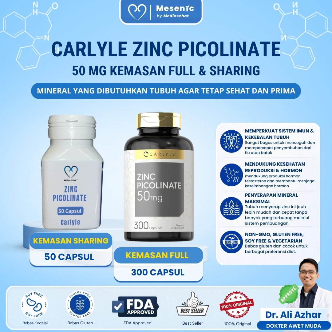 Carlyle Zinc Picolinate 50mg - Imunitas & Vitalitas
