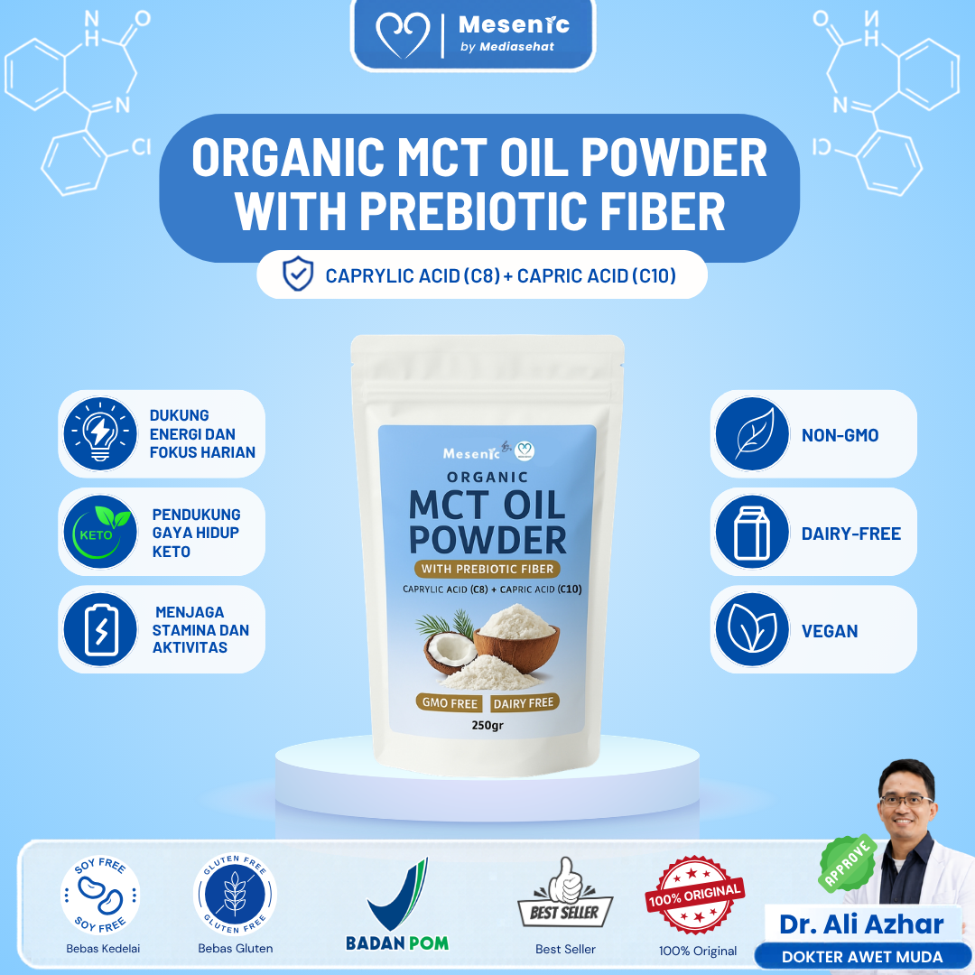 Organic MCT Oil Powder with Prebiotic Fiber 250gram