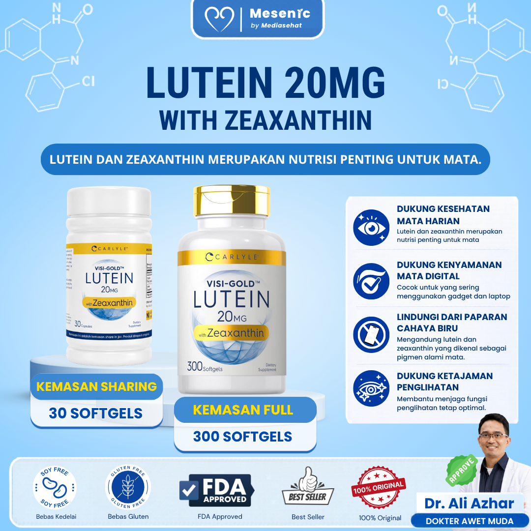 Carlyle Lutein and Zeaxanthin 20mg - Vitamin Untuk Kesehatan Mata