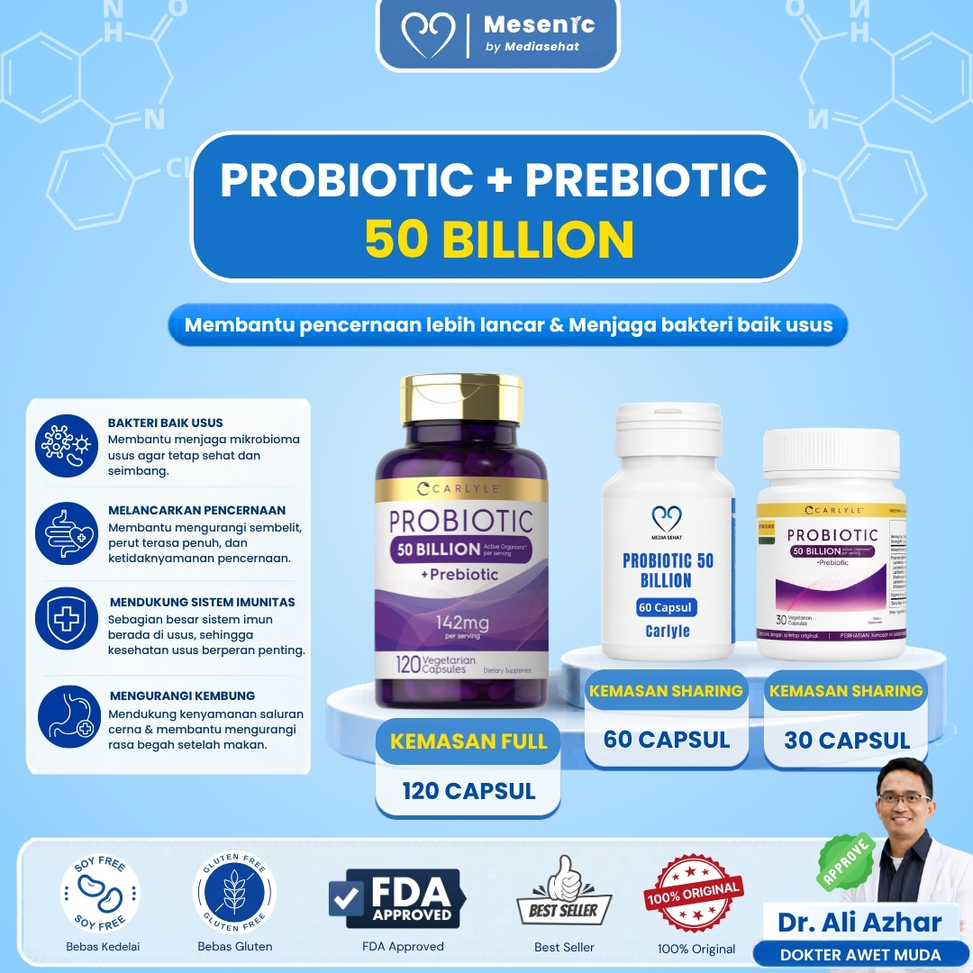 Carlyle Probiotik 50 Billion dengan Prebiotik