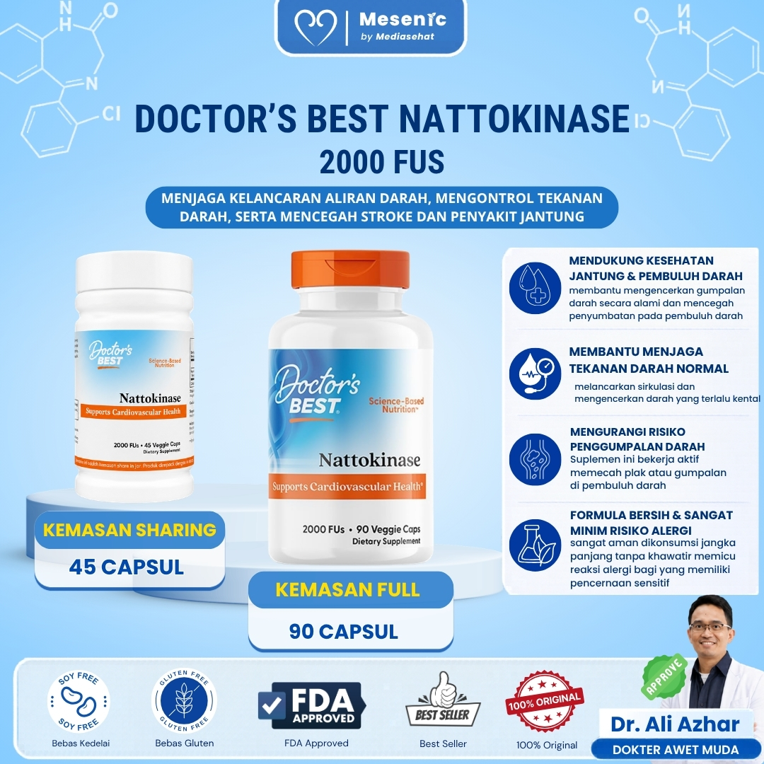 Doctor's Best Nattokinase - 2000 FUs of Enzyme