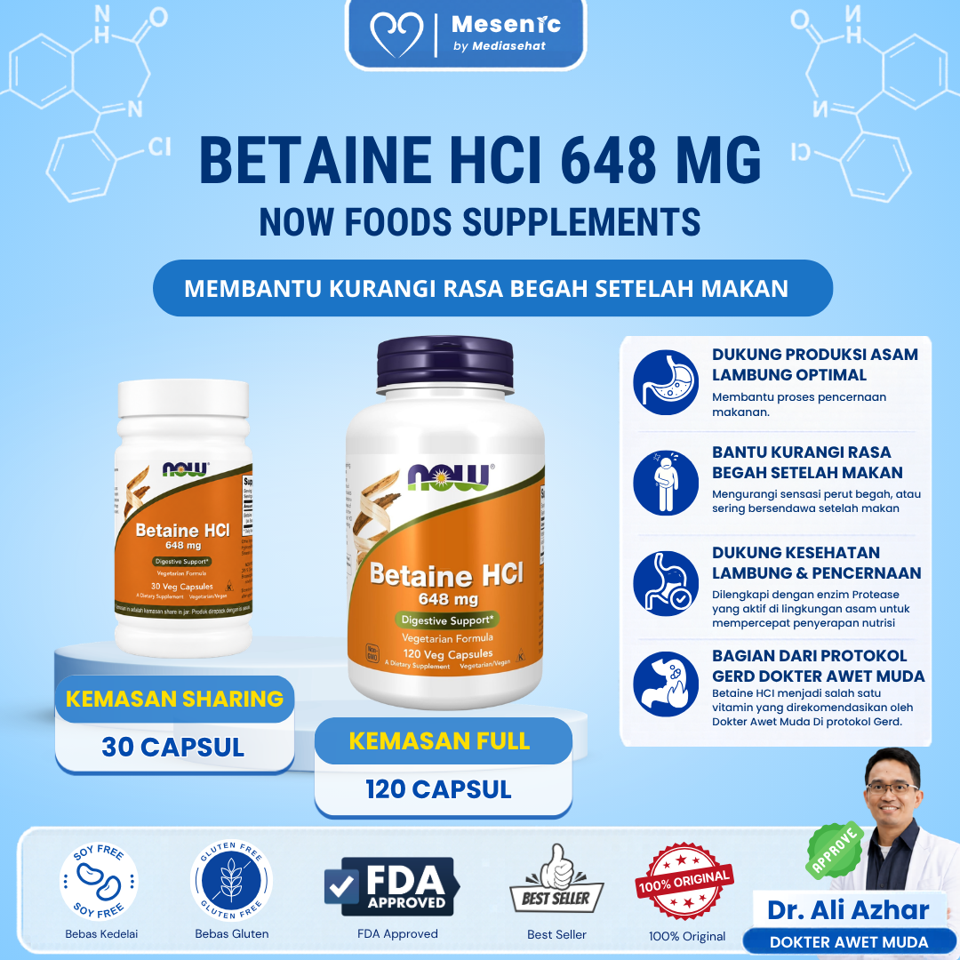 NOW Foods Supplements Betaine HCl 648 mg