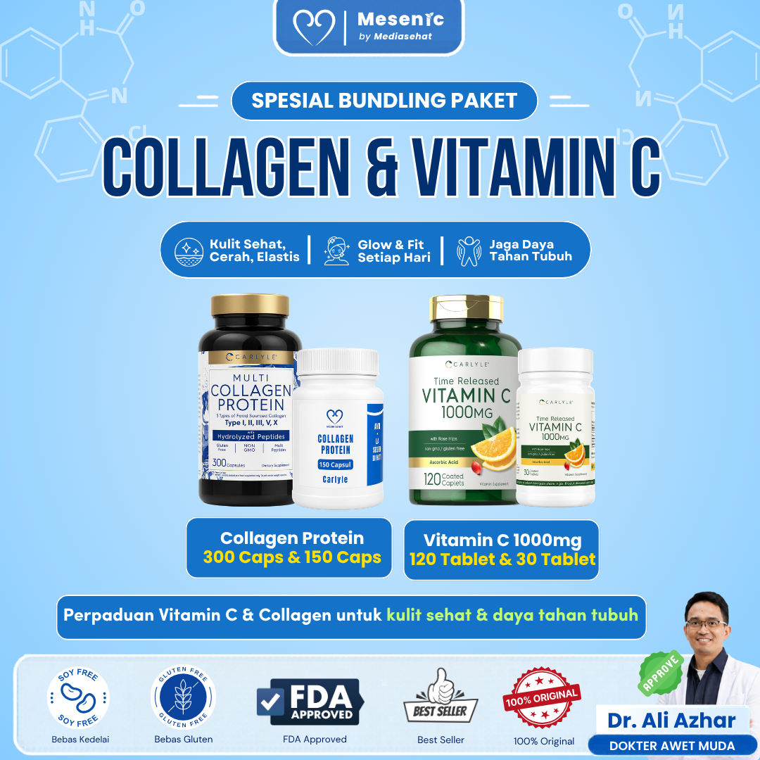 Paket Bundling Hemat Collagen dan Vitamin C