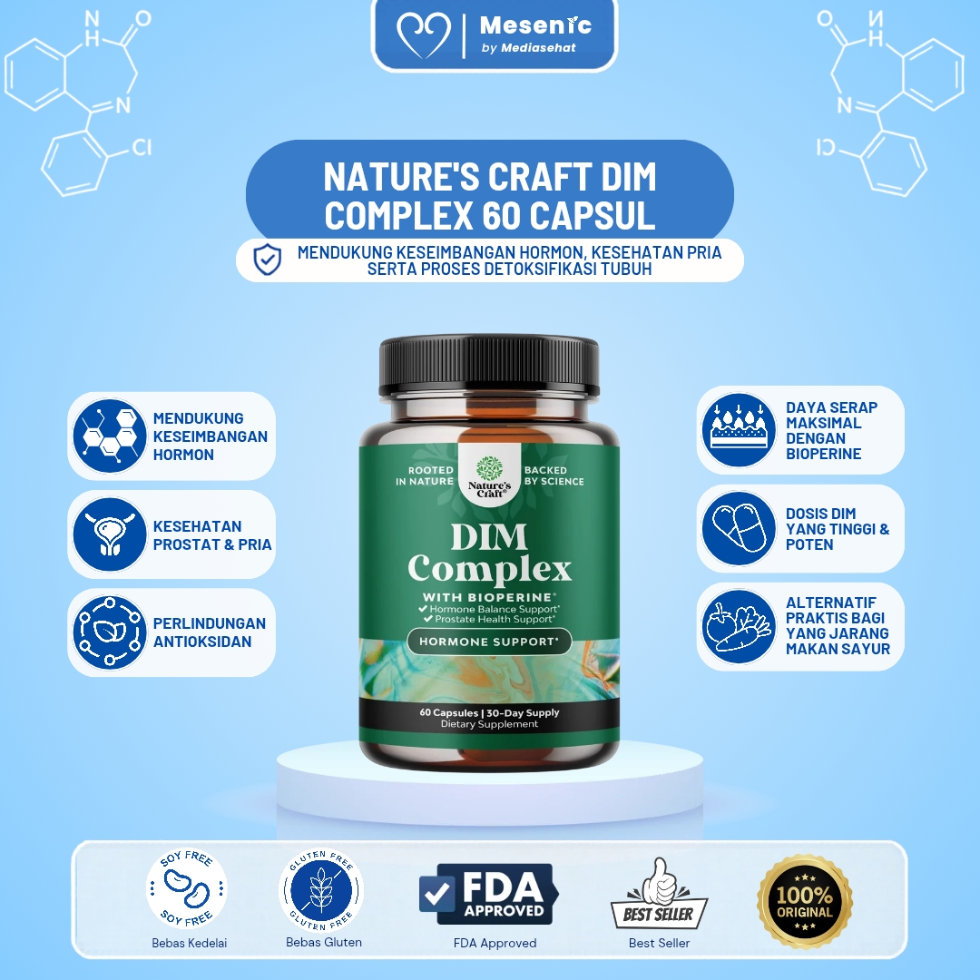 Nature's Craft - DIM Complex Supplement for Men with Bioperine