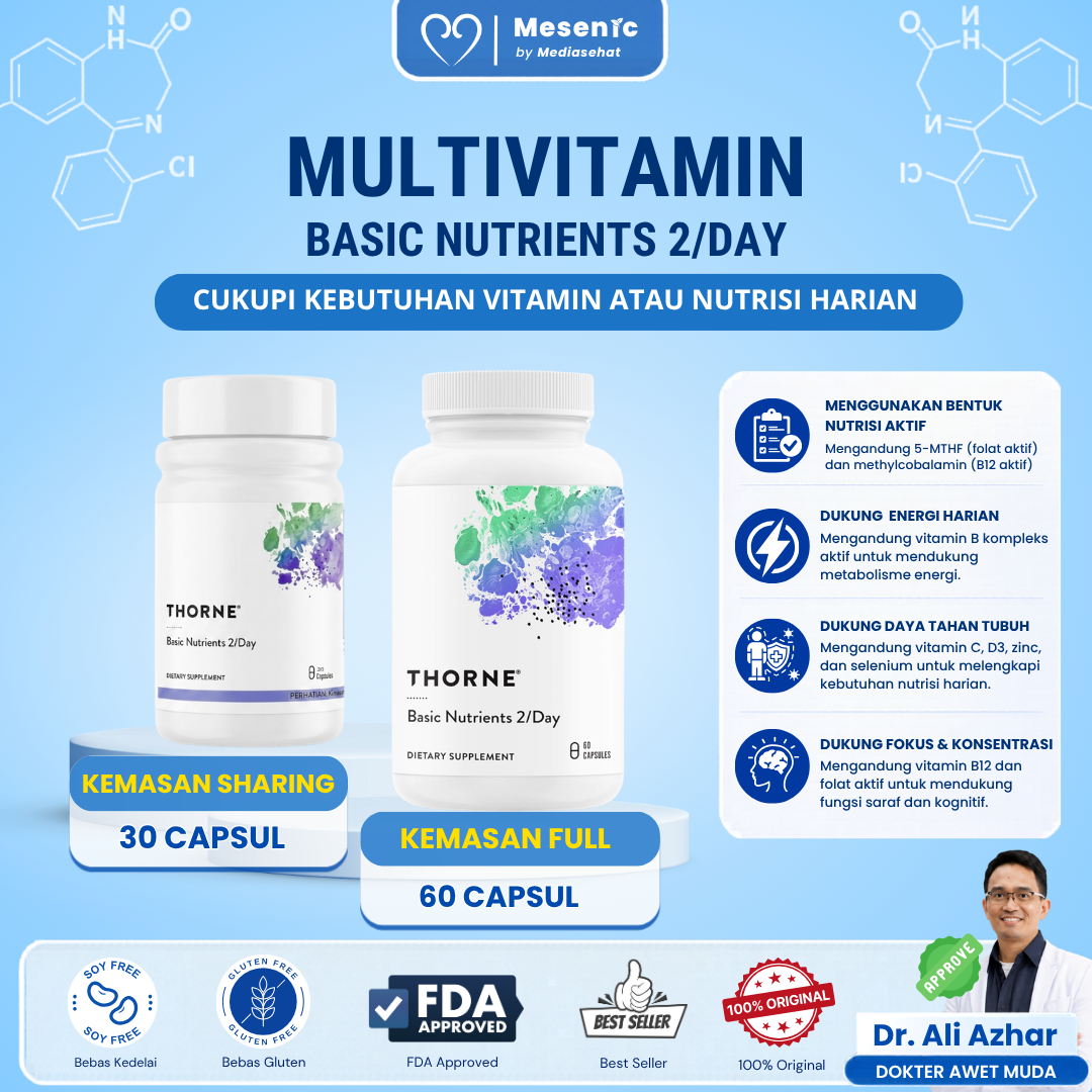 Thorne Multivitamin - Basic Nutrients 2/Day